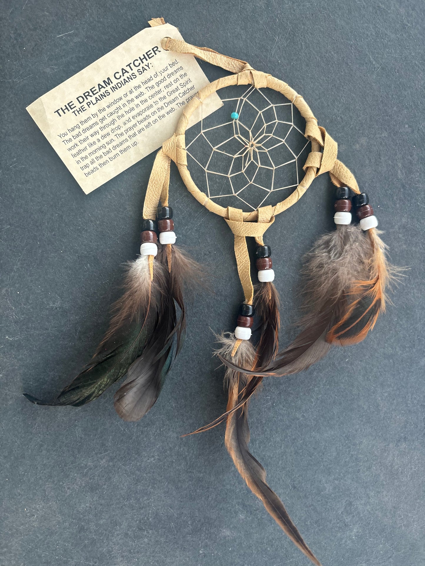 Native American, Hand-Made, 3" Dreamcatcher