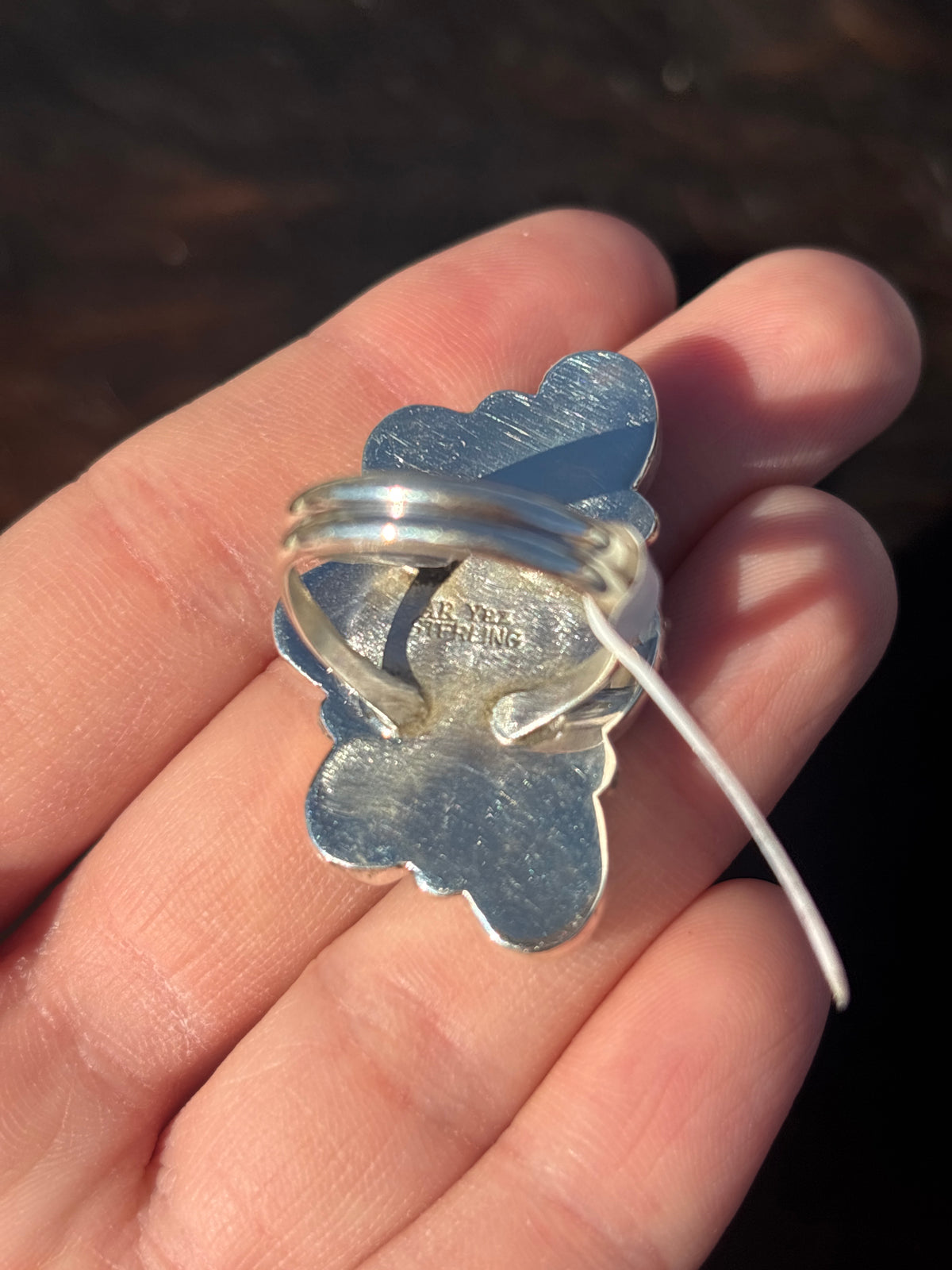 Native American, Hand-Made, Turquoise & Sterling Silver Ring