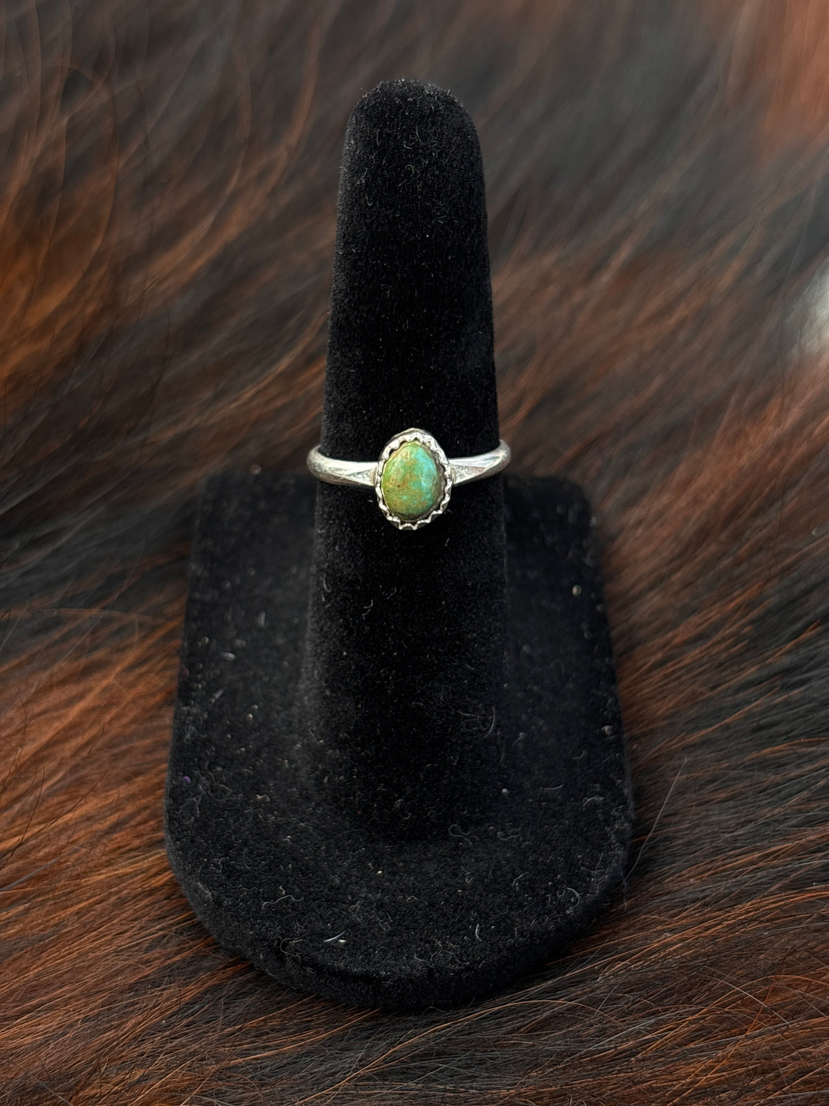 Native American, Hand-Made, Turquoise & Sterling Silver Ring