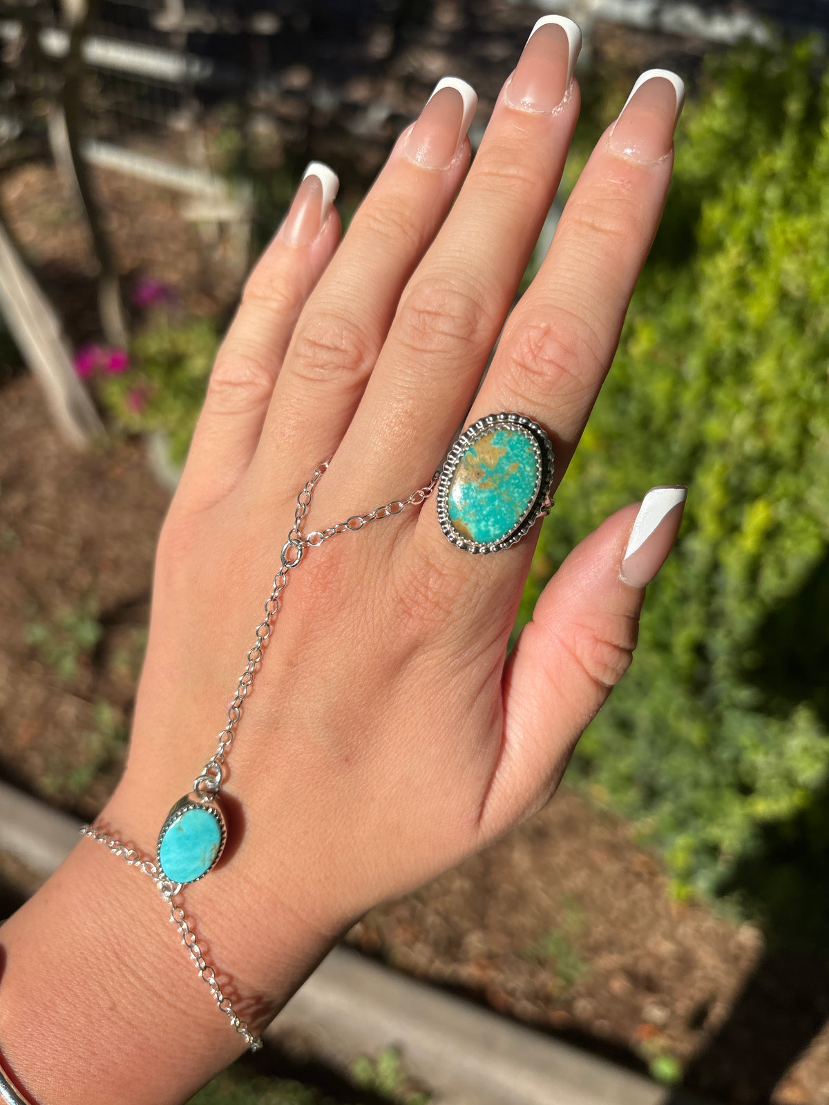 Native American, Hand-Made, Turquoise & Sterling Silver Ring