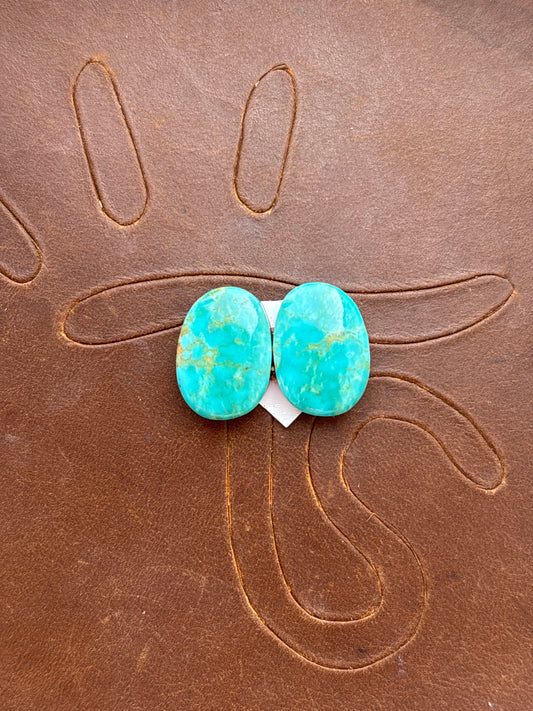 Turquoise Earrings Cabochon Set