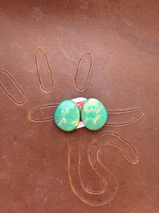Turquoise Earrings Cabochon Set
