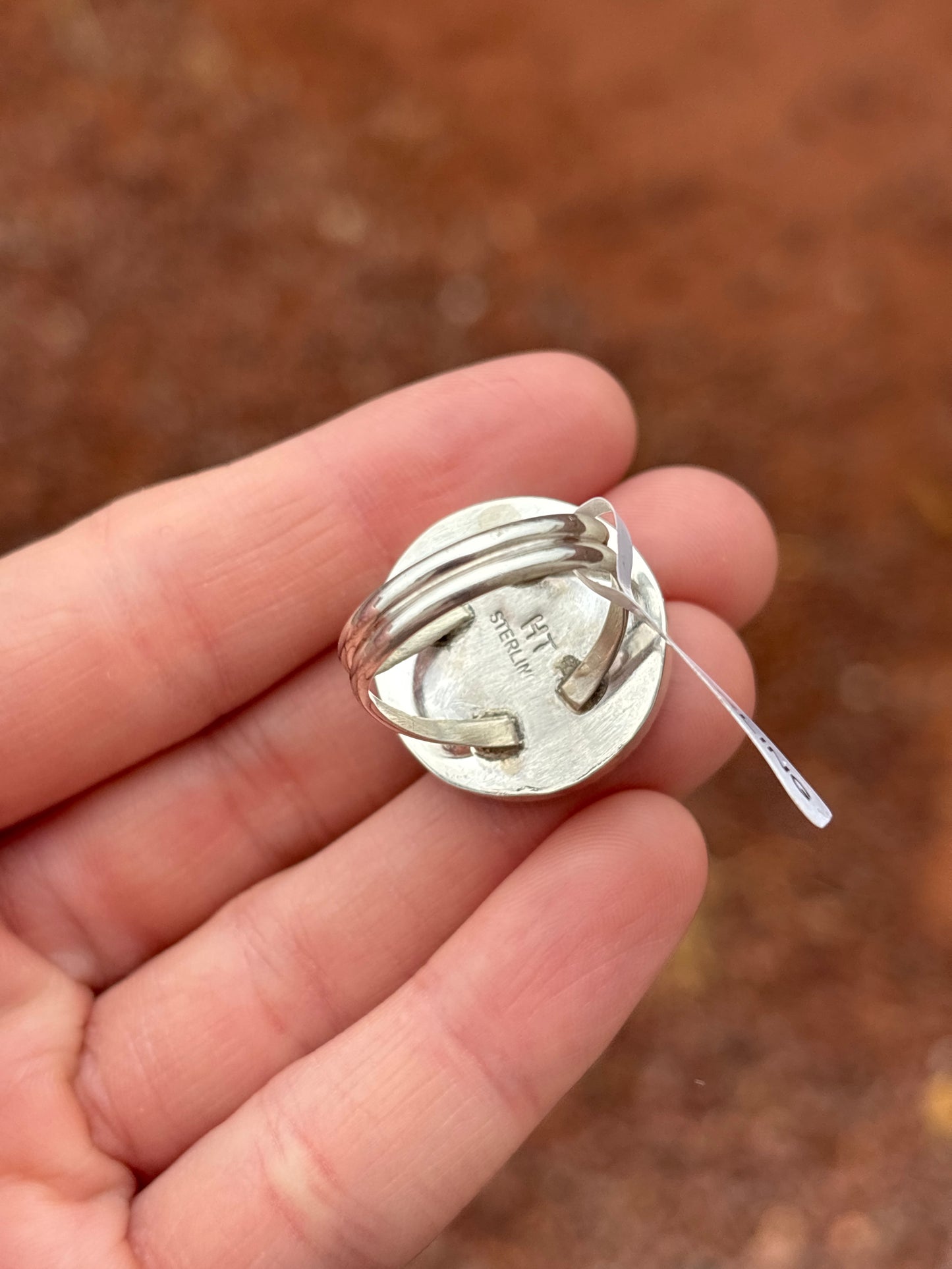 Native American, Hand-Made, Turquoise, Buffalo Nickel & Sterling Silver Ring