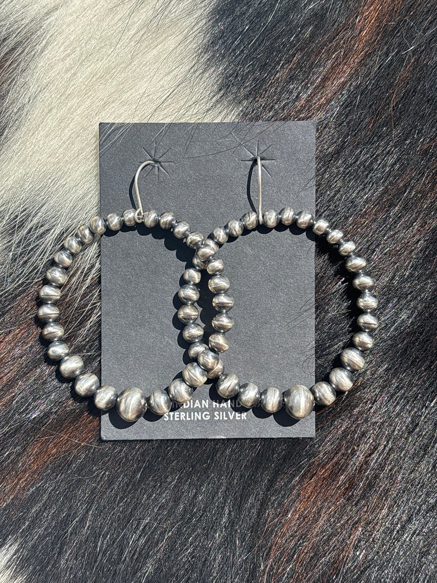 Native American, Hand-Made, Navajo Pearl Earrings