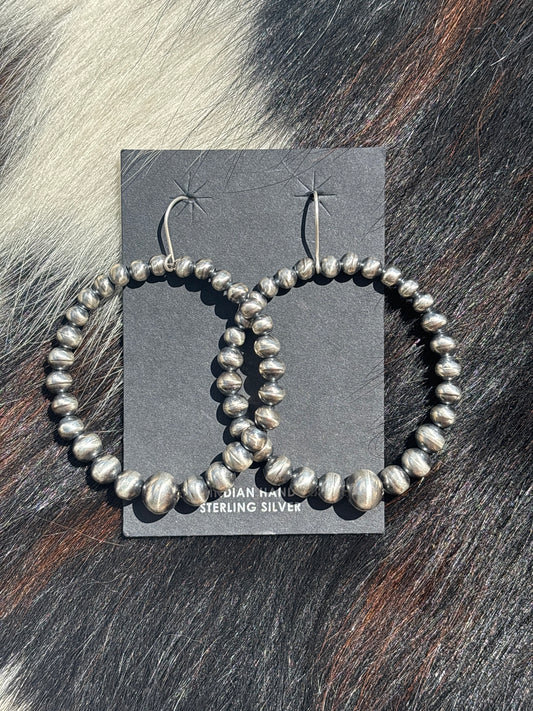 Native American, Hand-Made, Navajo Pearl Earrings