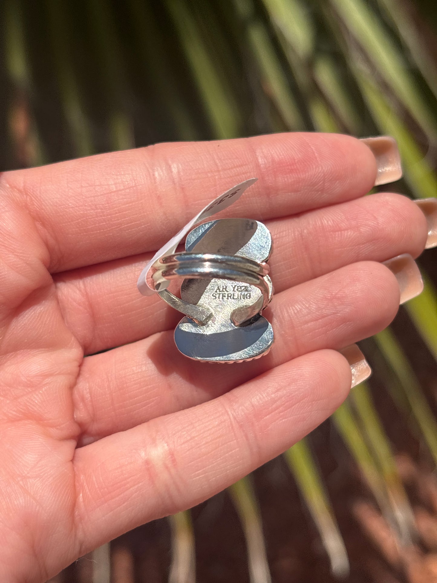 Native American, Hand-Made, Turquoise & Sterling Silver Ring