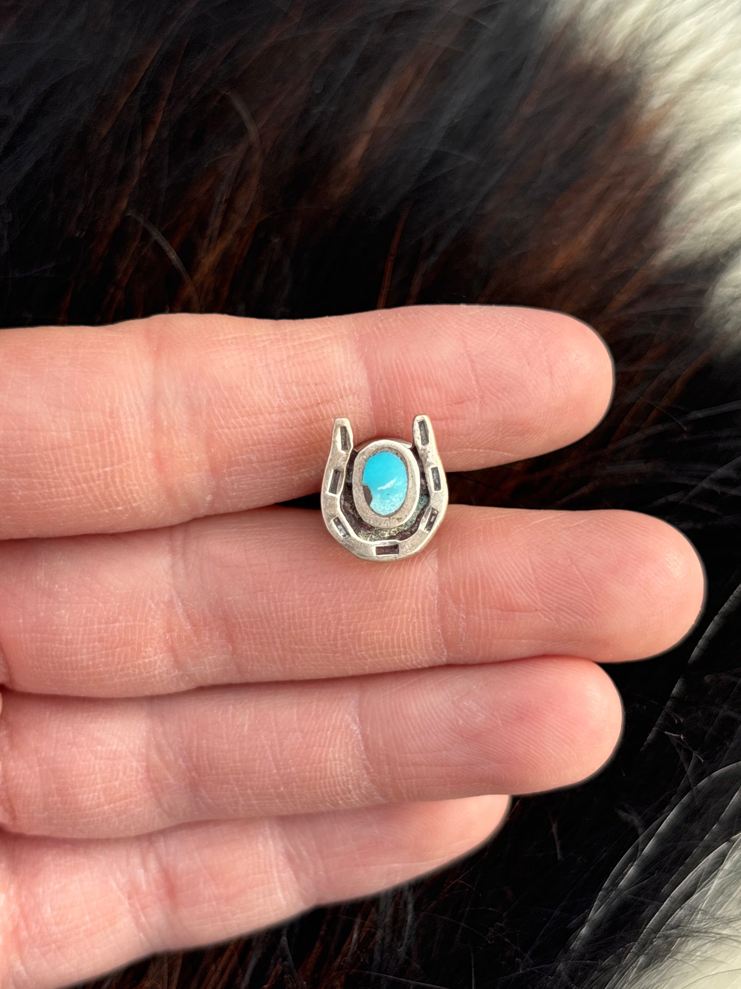 Vintage Native American, Hand-Made, & Sterling Silver Pin