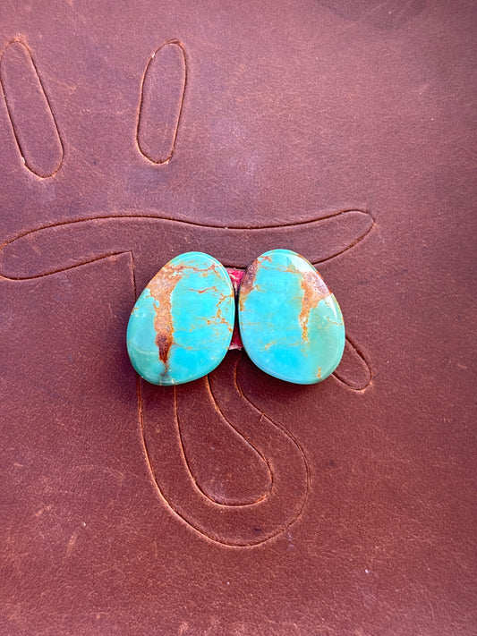 Turquoise Earrings Cabochon Set