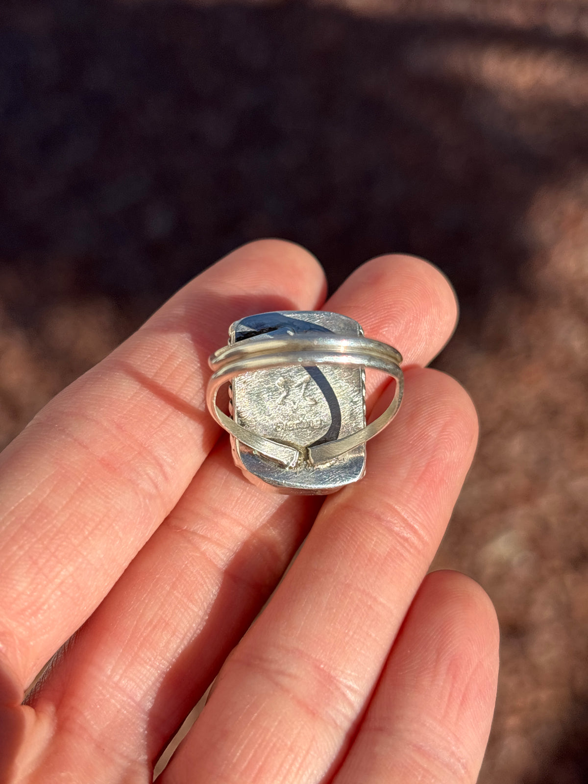 Native American, Hand-Made, Mojave & Sterling Silver Ring