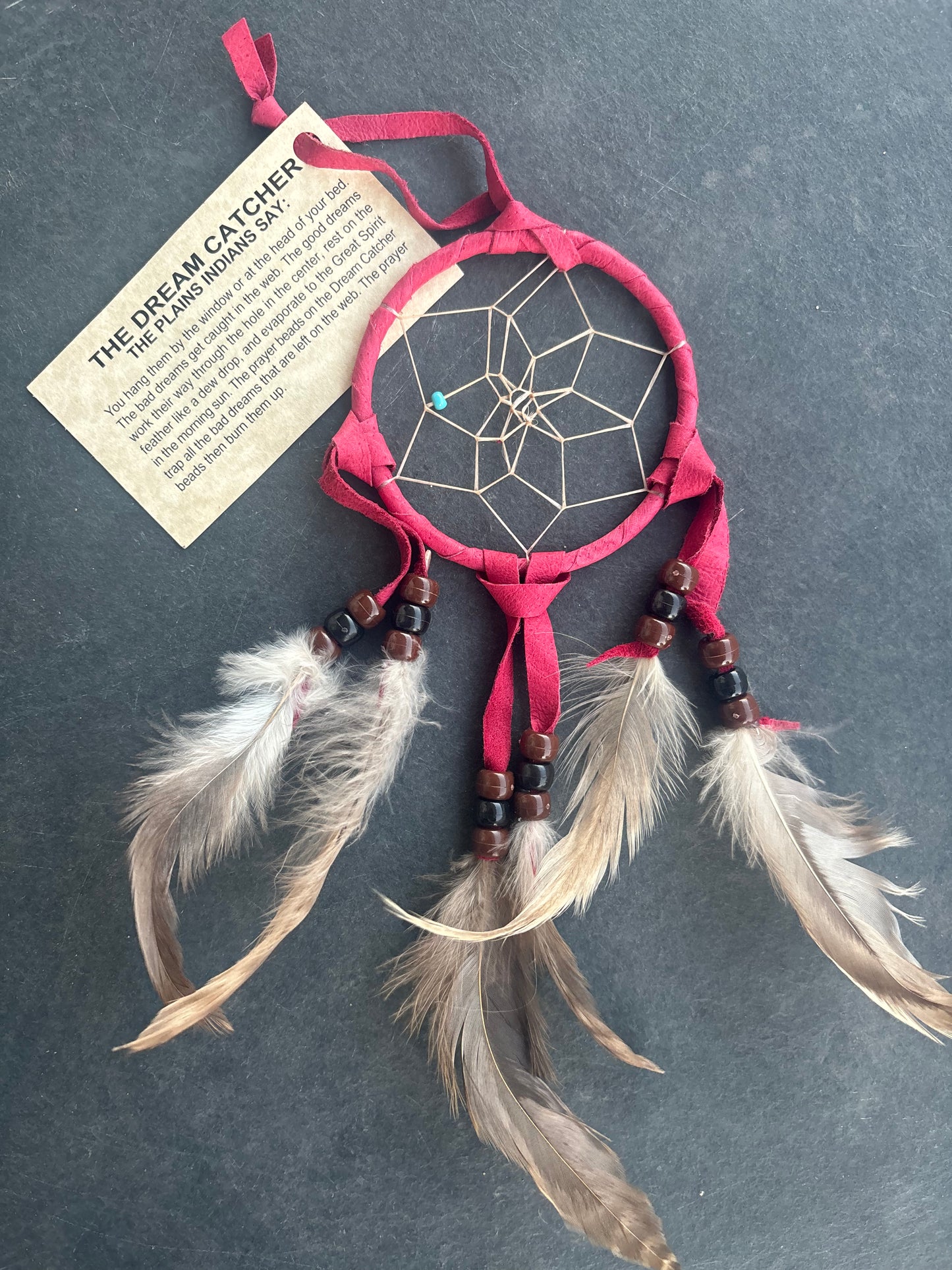 Native American, Hand-Made, 3" Dreamcatcher