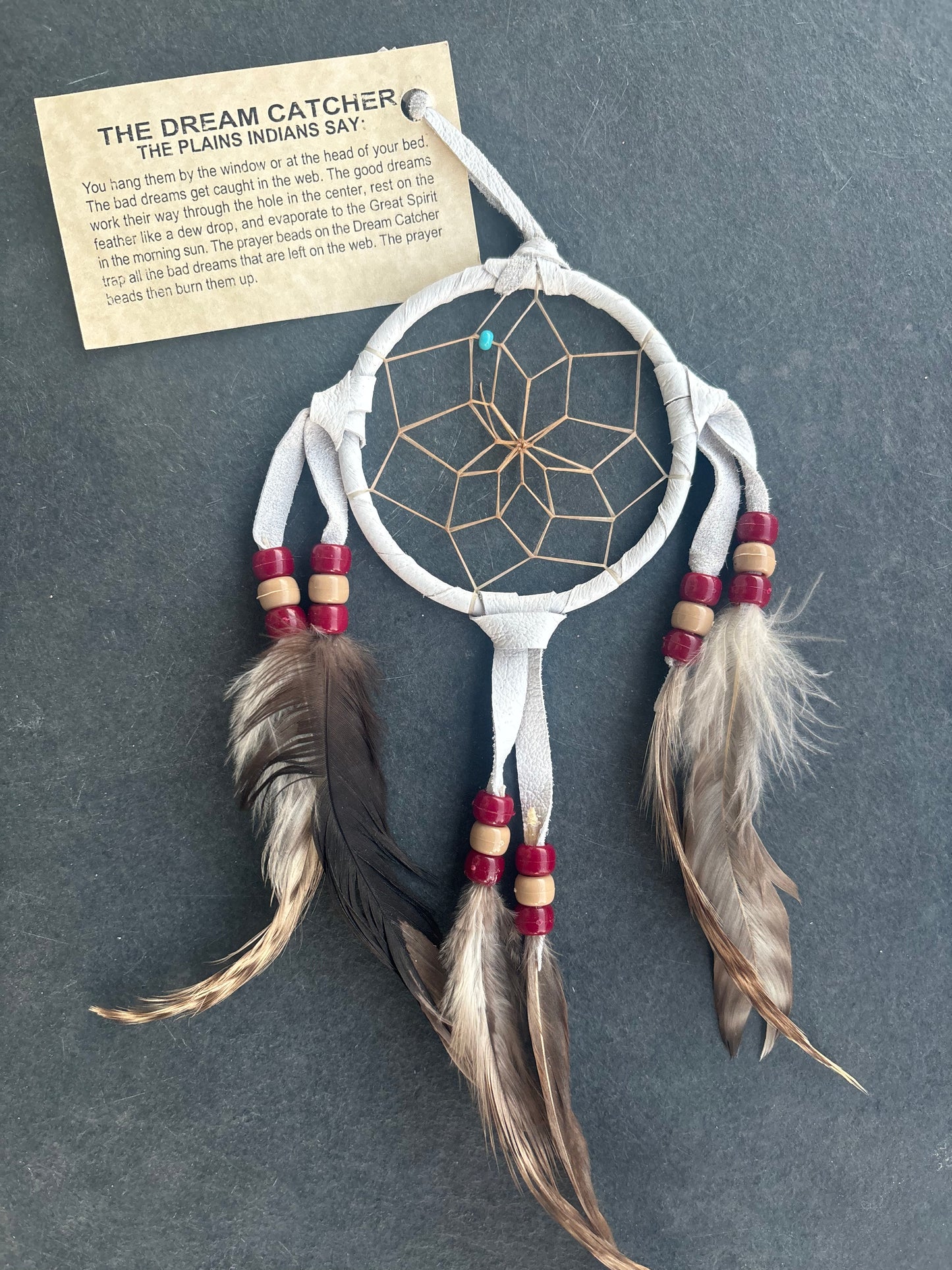 Native American, Hand-Made, 3" Dreamcatcher
