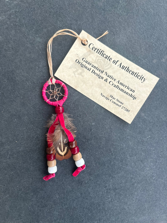 Native American, Hand-Made, 1" Dreamcatcher