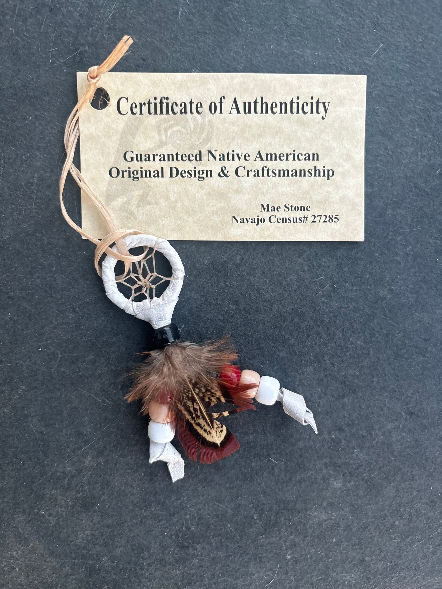 Native American, Hand-Made, 1" Dreamcatcher