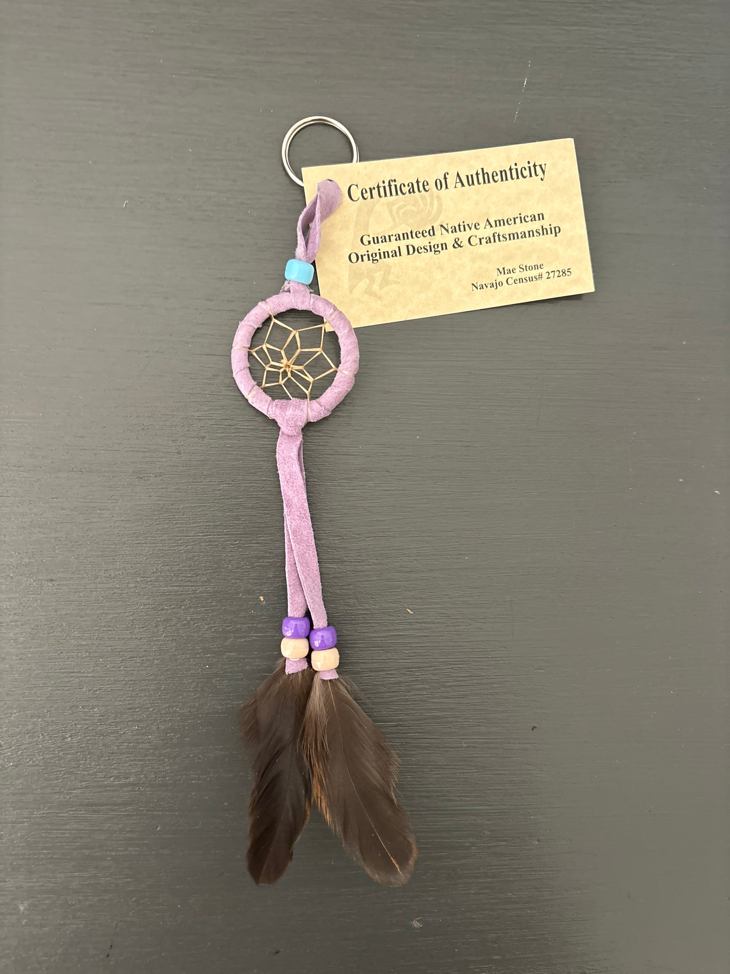 Native Made 1" Dreamcatcher Keychain