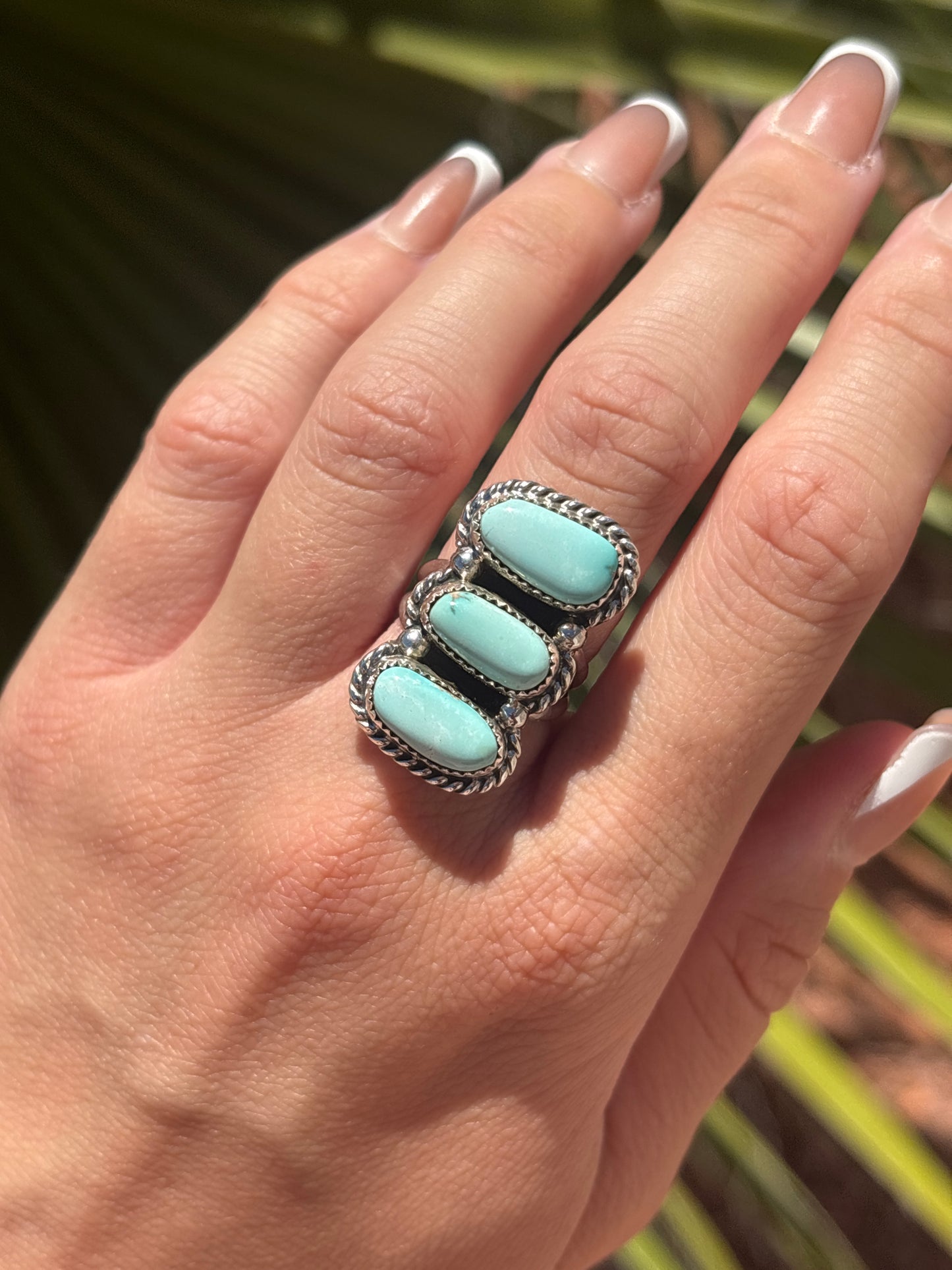 Native American, Hand-Made, Turquoise & Sterling Silver Ring