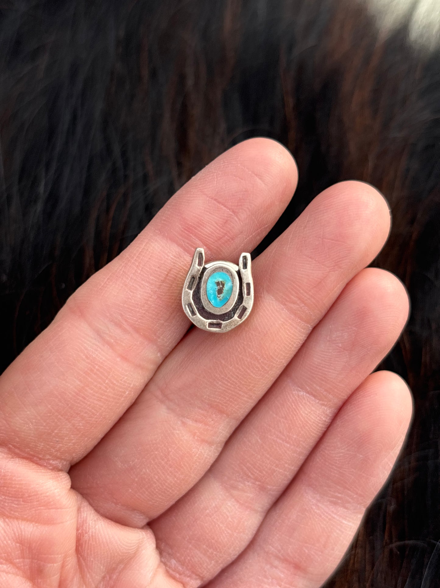 Vintage Native American, Hand-Made, & Sterling Silver Pin