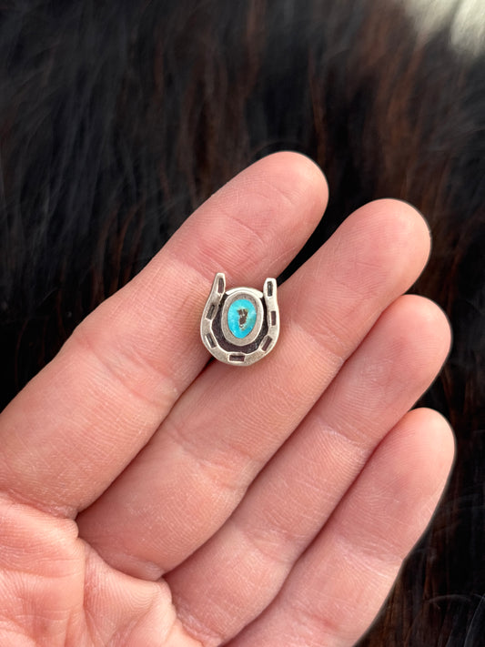 Vintage Native American, Hand-Made, & Sterling Silver Pin