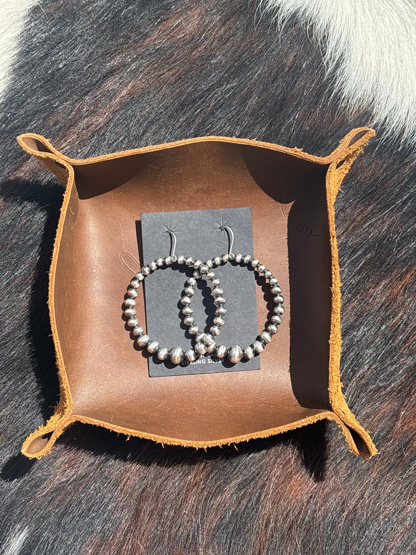 Native American, Hand-Made, Navajo Pearl Earrings