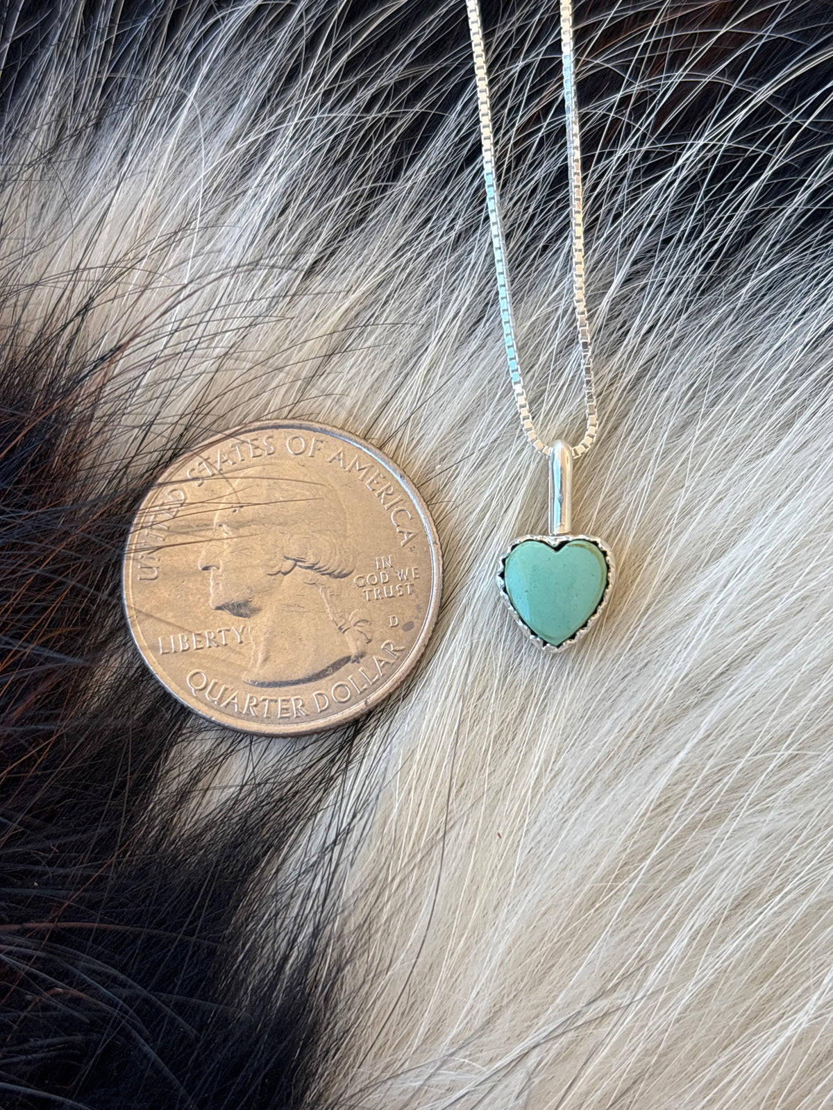 Native American, Hand-Made, Turquoise & Sterling Silver Necklace
