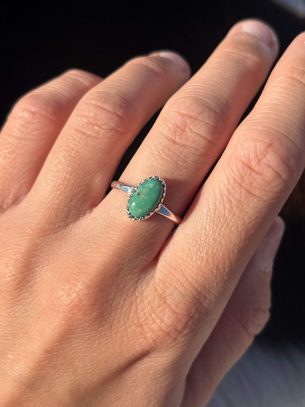 Native American, Hand-Made, Turquoise & Sterling Silver Ring