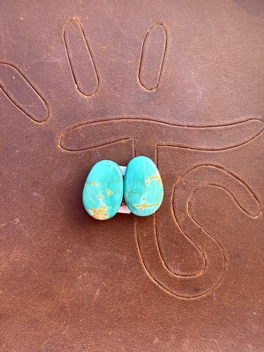 Turquoise Earrings Cabochon Set
