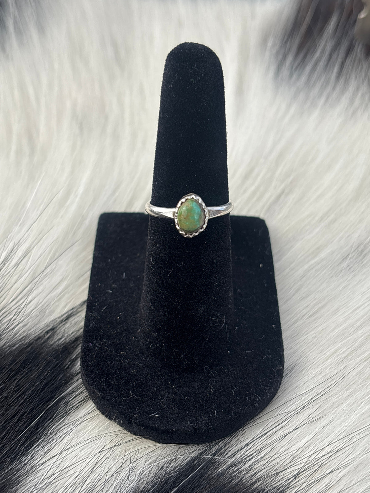 Native American, Hand-Made, Turquoise & Sterling Silver Ring